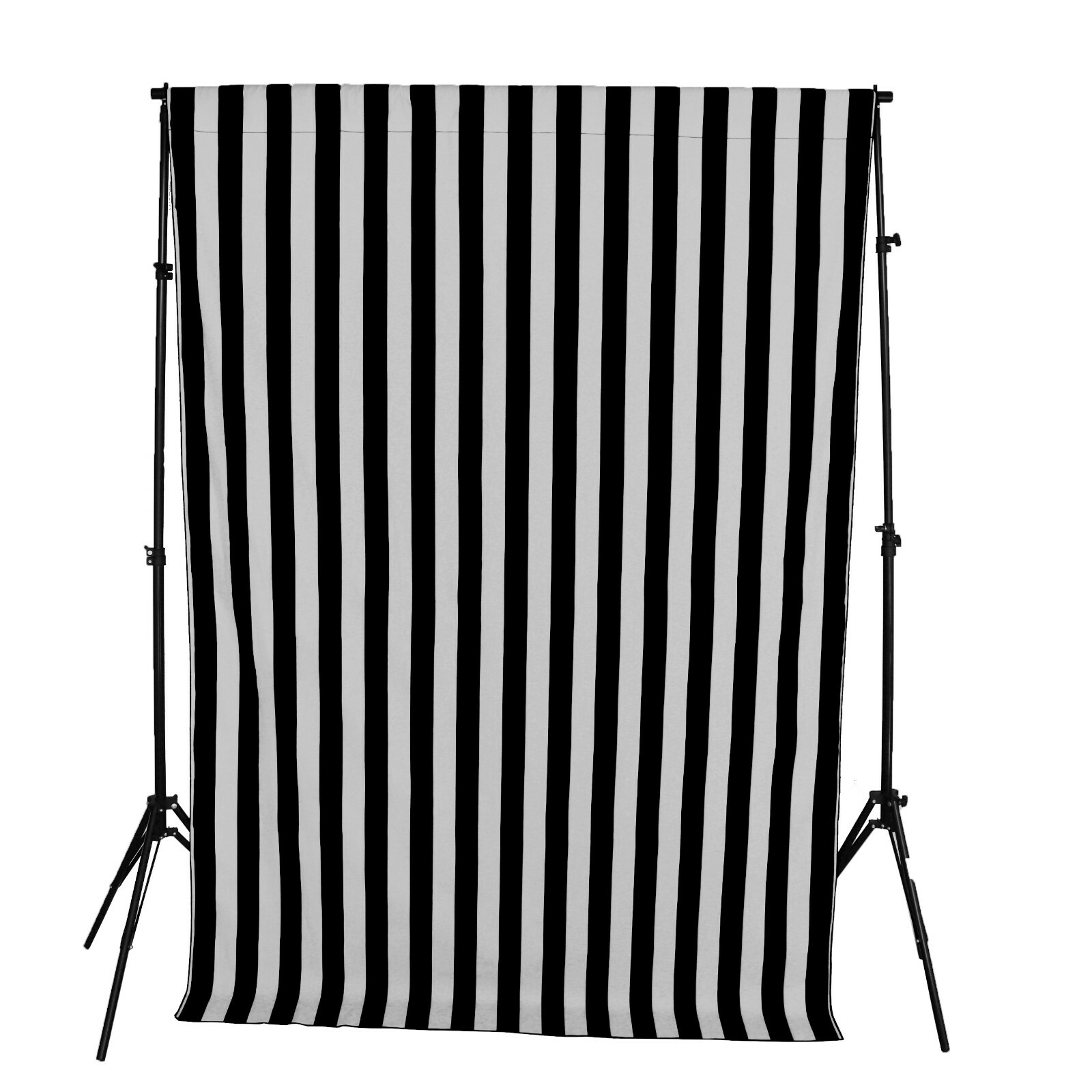 Cotton 2″ Stripe Print Curtain Panel 56″ wide Window Décor/Stage Backdrop