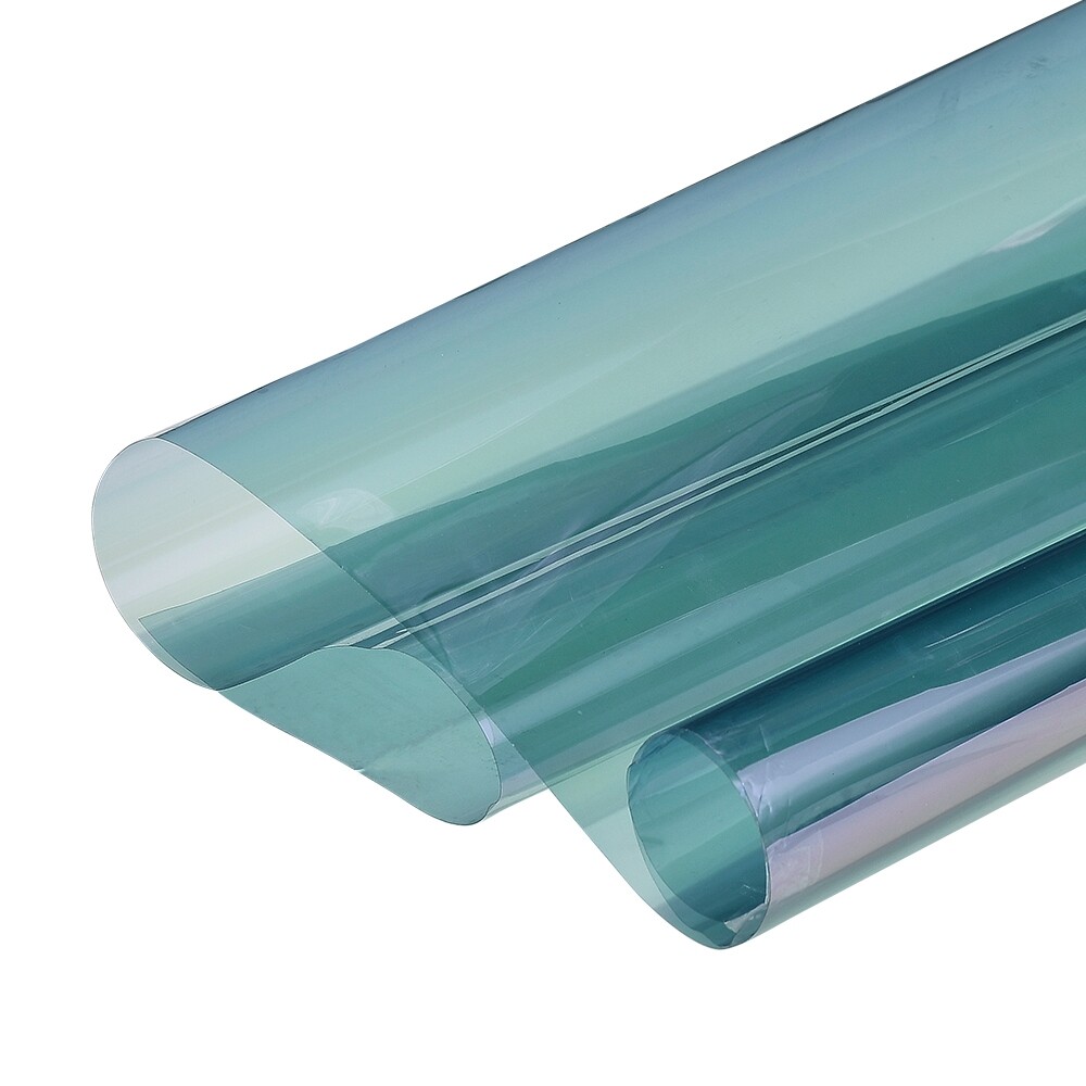 US 74%VLT 1*3M Car Window Tinting Chameleon Purple to Blue Sunshade Film Sticker
