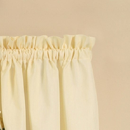 CHF Red Delicious 3-Pc Café Tier & Valance Set Rod Pocket 56″x24″ Red
