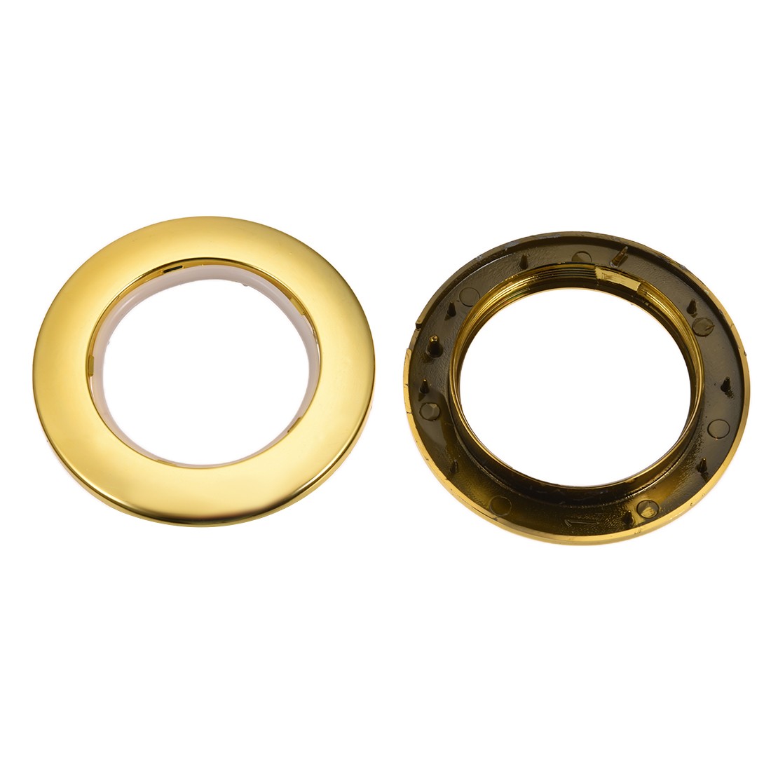 Curtain Grommets Plastic 1.5 Inch Inner Dia Drapery Eyelet Rings Gold Tone 6Pcs