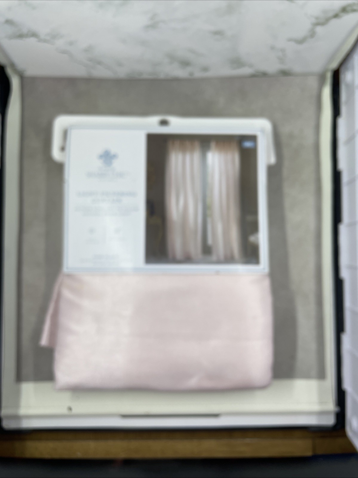 Simply Shabby Chic Light Filtering Curtain Panel Pink Pleat 54”x84” New 1