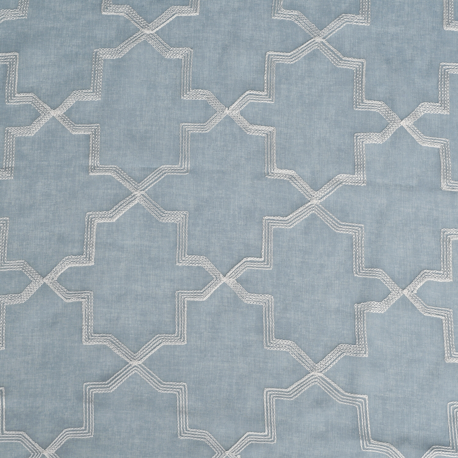 Embroidered Sheer Two Panel Curtains by Blue Nile Mills