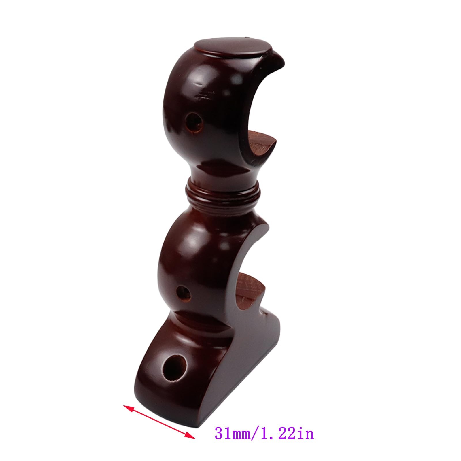 Wooden Curtain Rod Brackets,Window Curtain Hooks for Curtain Rod,1.14″/29mm D…