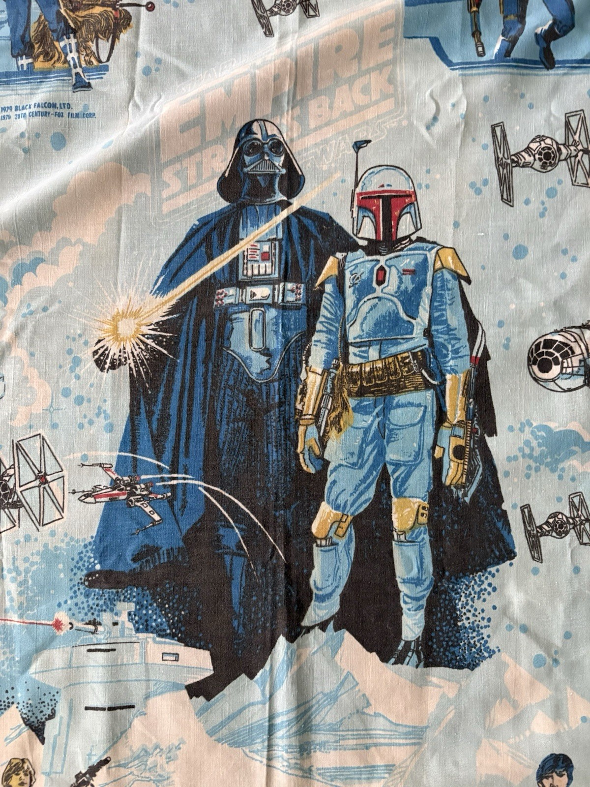 VINTAGE “The Empire Strikes Back” Window Curtain 64×25