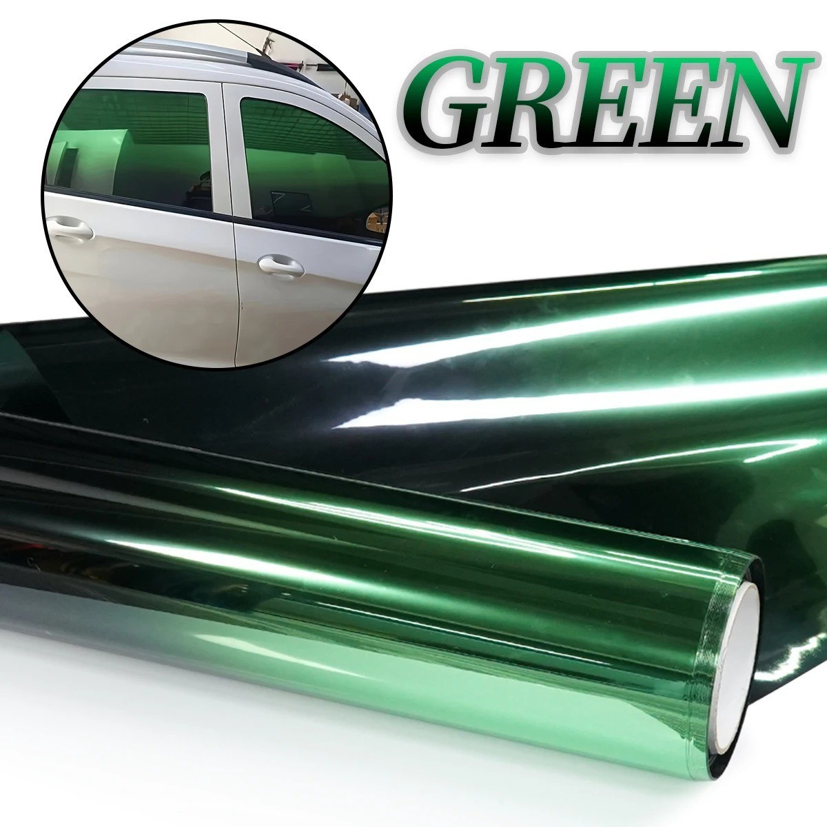 Car Window Tint Film 2-Color Gradients Film Windshield Sun Shade Heat & UV Block