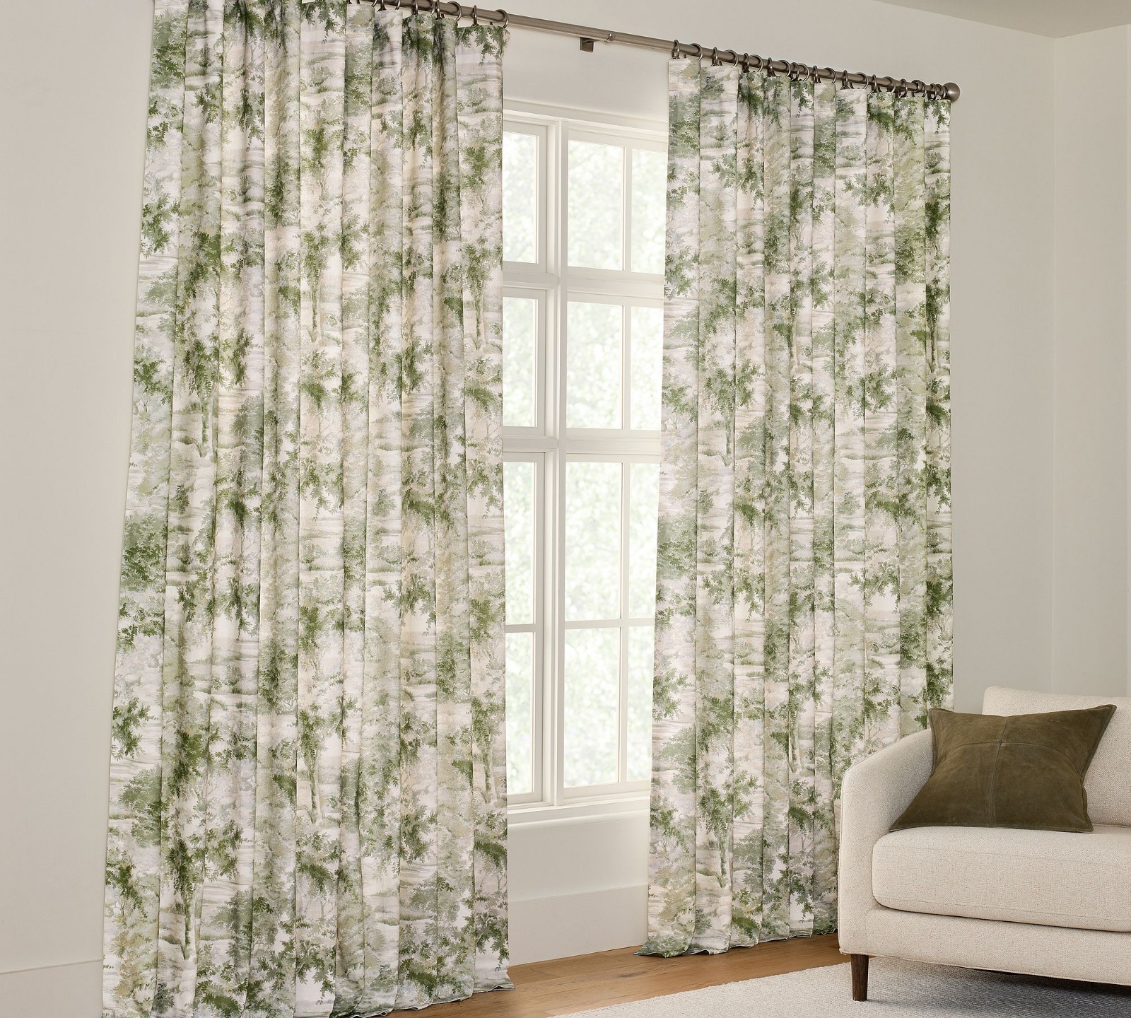 Pottery Barn Set of 2 Jardin Toile Curtains 50″ x 84″ 2 Sets Available!