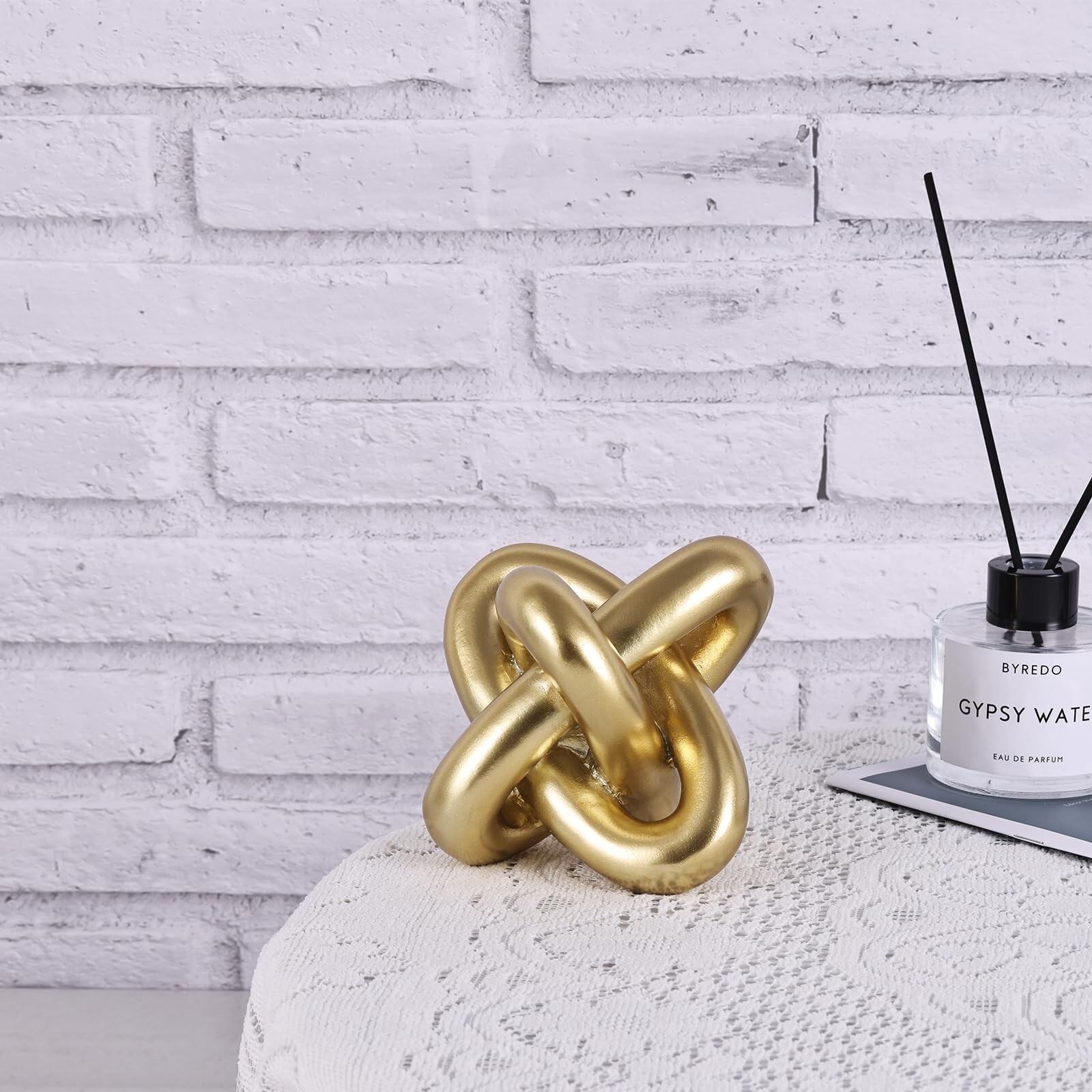 Golden Knot Statue, Three Knot Sculpture Home Decor Accents, Knot Sculptures …