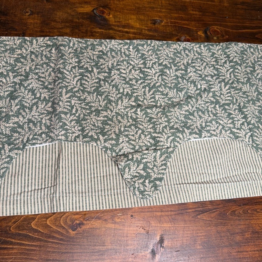 Waverly Classics Broadway Valance Fernwood VTG Scalloped Dbl Layer Country Core