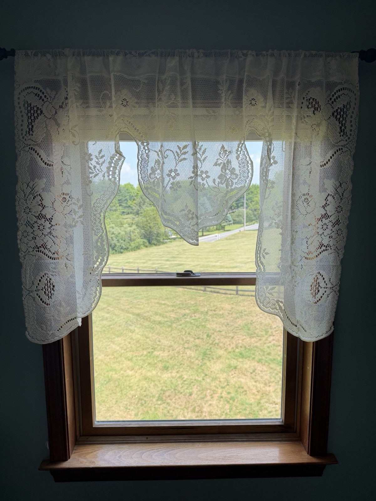 Oxford House Ainsley Swag Valance 60” W X 32.5” L Lace Ivory New In Package