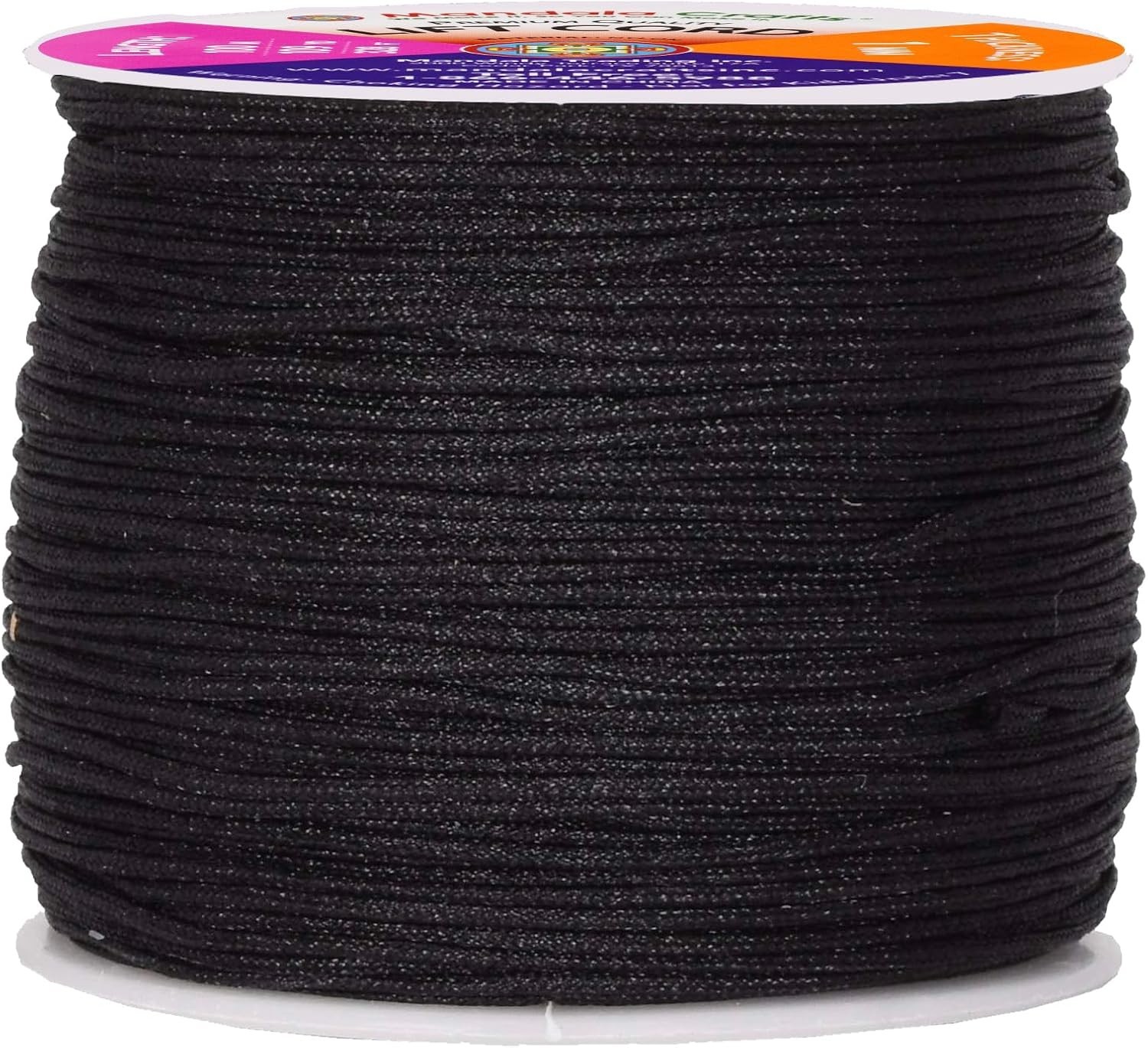 1mm Black Blind Strings Lift Shade Cord 109 Yards Braided Nylon for Replacement