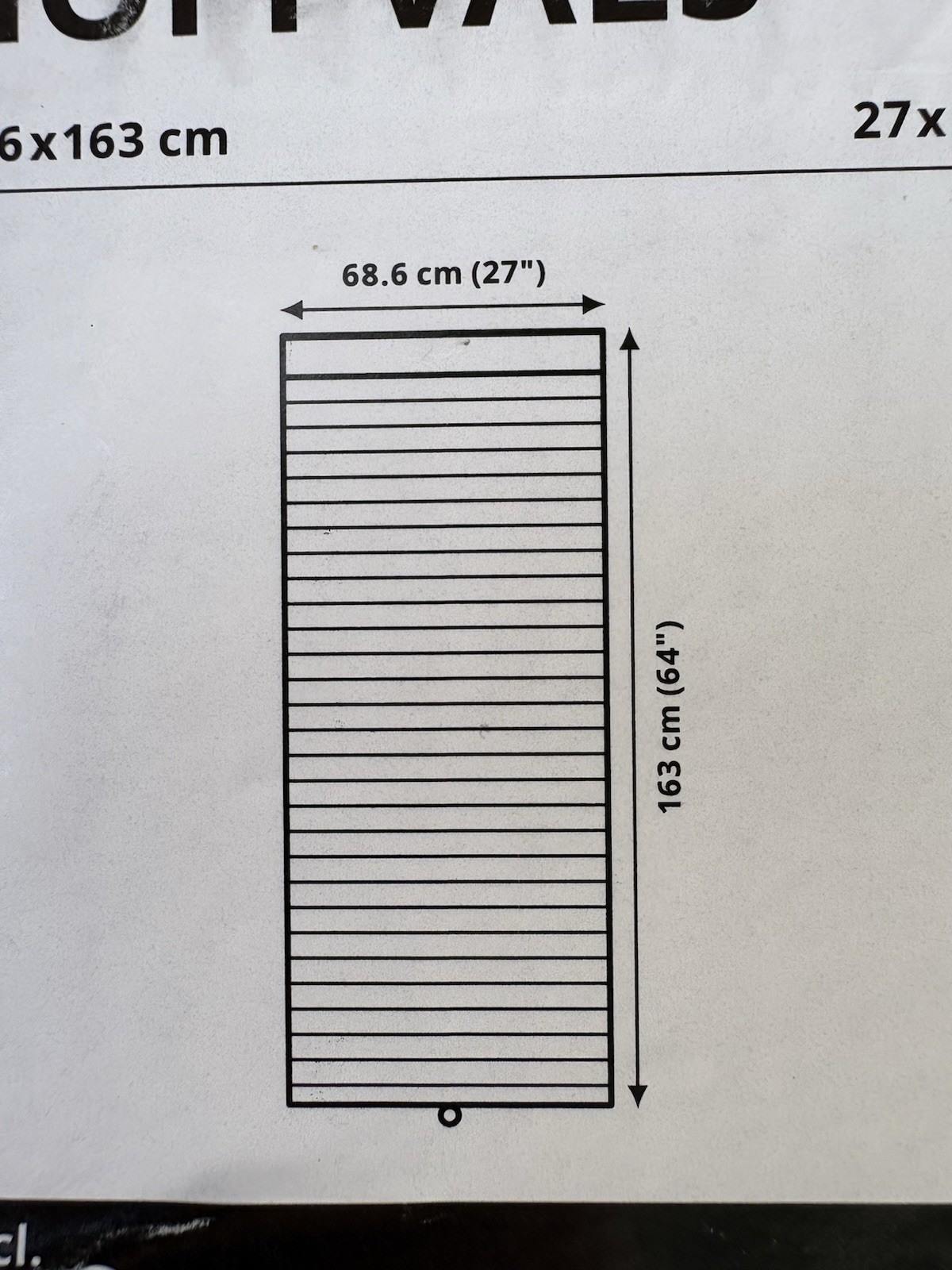 IKEA HOPPVALS Cordless Honeycomb Cellular Blind WHITE 23 x 64″ #704.313.98 NEW
