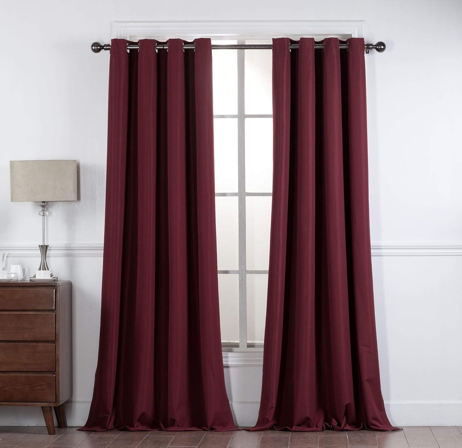 100% Blackout YHSF Grommet Window Curtain Set 52″ W x 84″ L Pack of 2 Panels