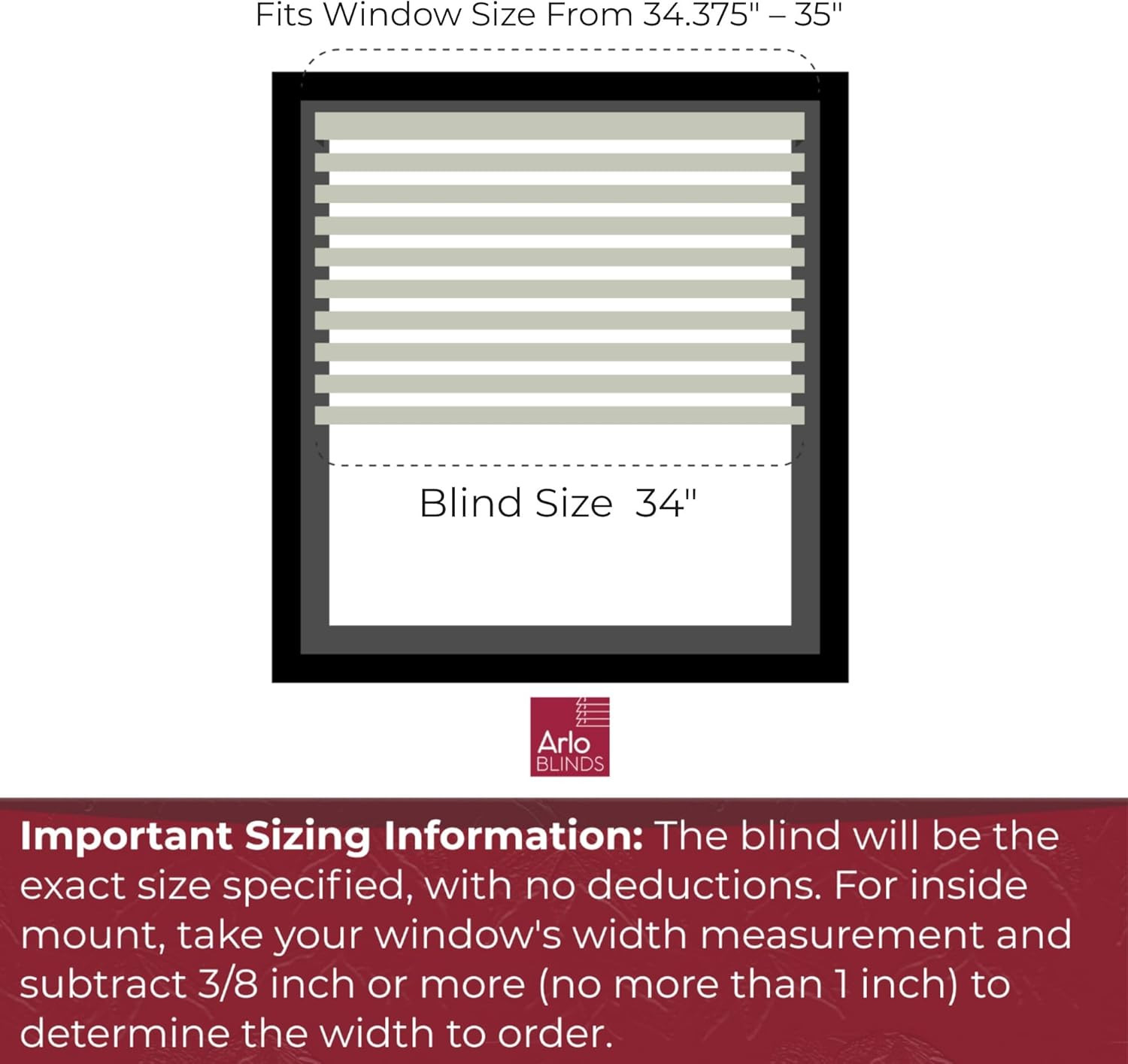 2 In Cordless Faux Wood Blinds White Valance Window Shades 24″-60″ W x 36″-72″ H