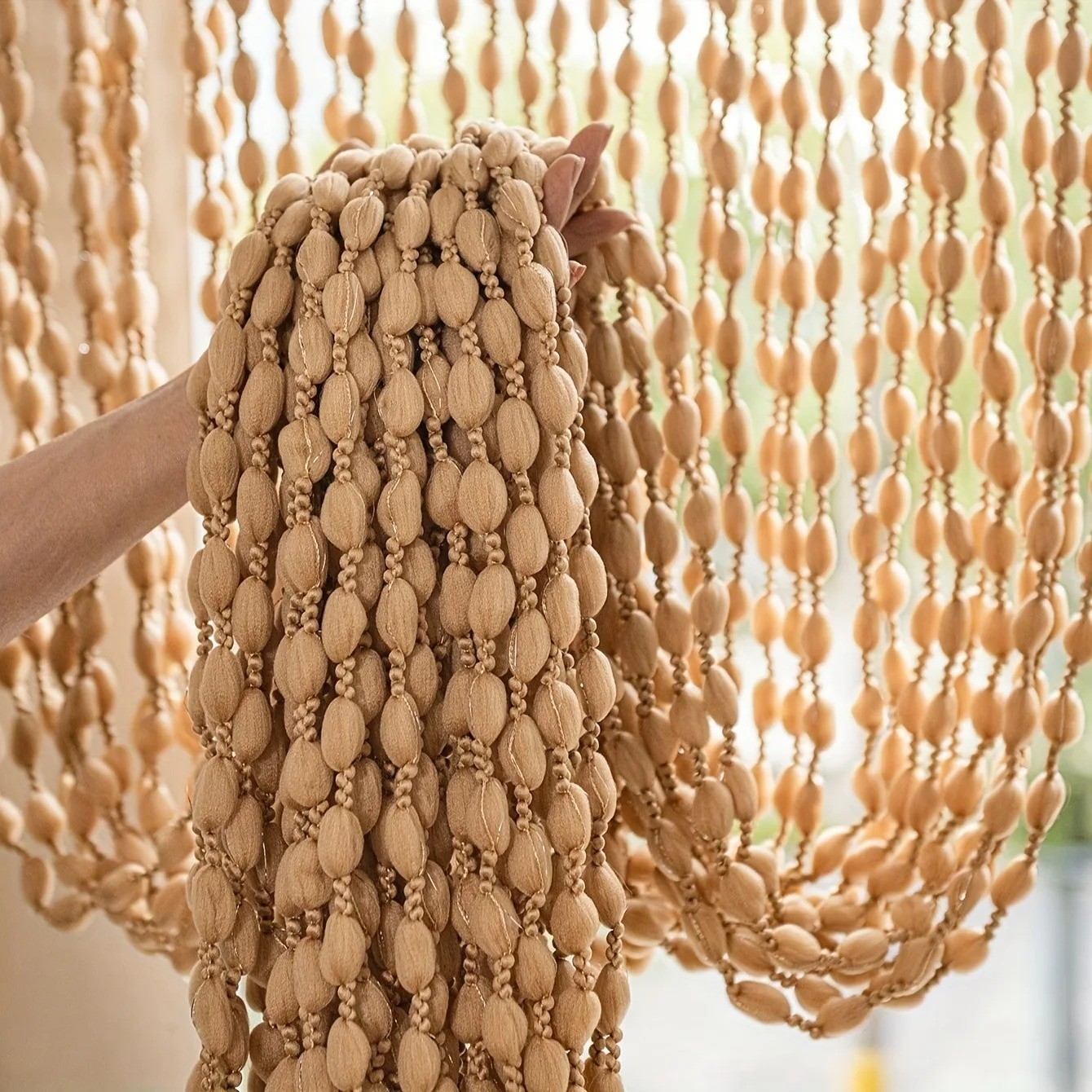 Lanter Curtains Courtyard Doors And Beaded Tassel Door Curtains Salon Decoration