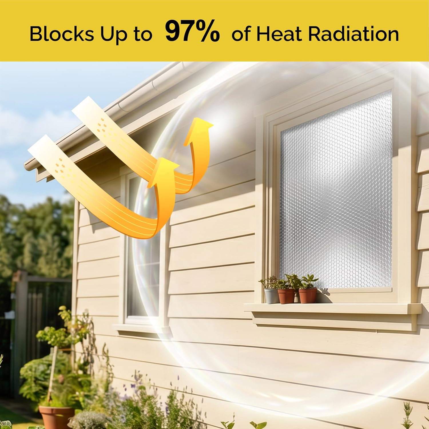 Double Reflective Insulation Roll, Window Insulation for Summer Heat