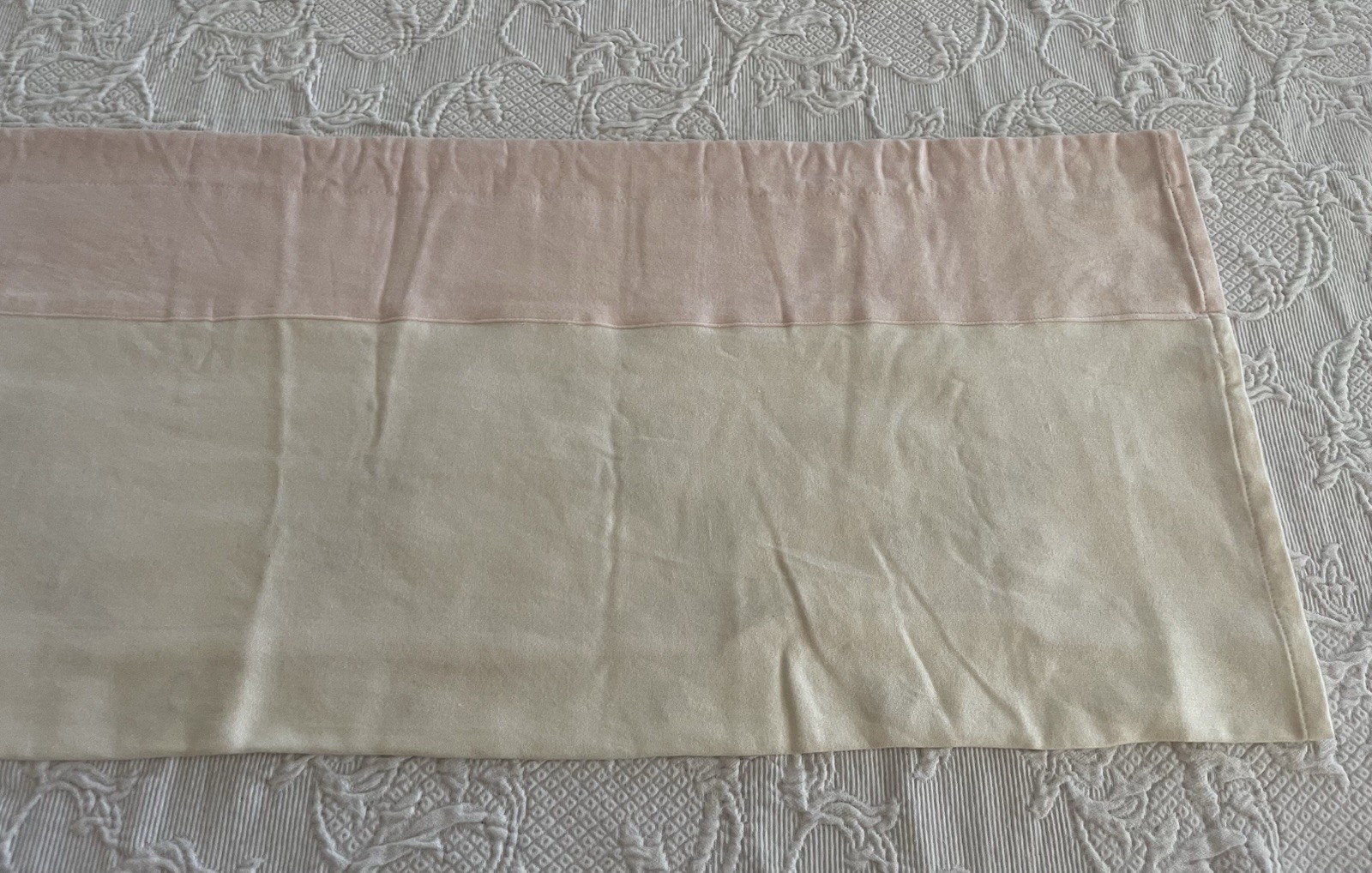 Kids Line Luxury Embroidered Valance Flowers Butterfly Pink Nursery Girl 60×15