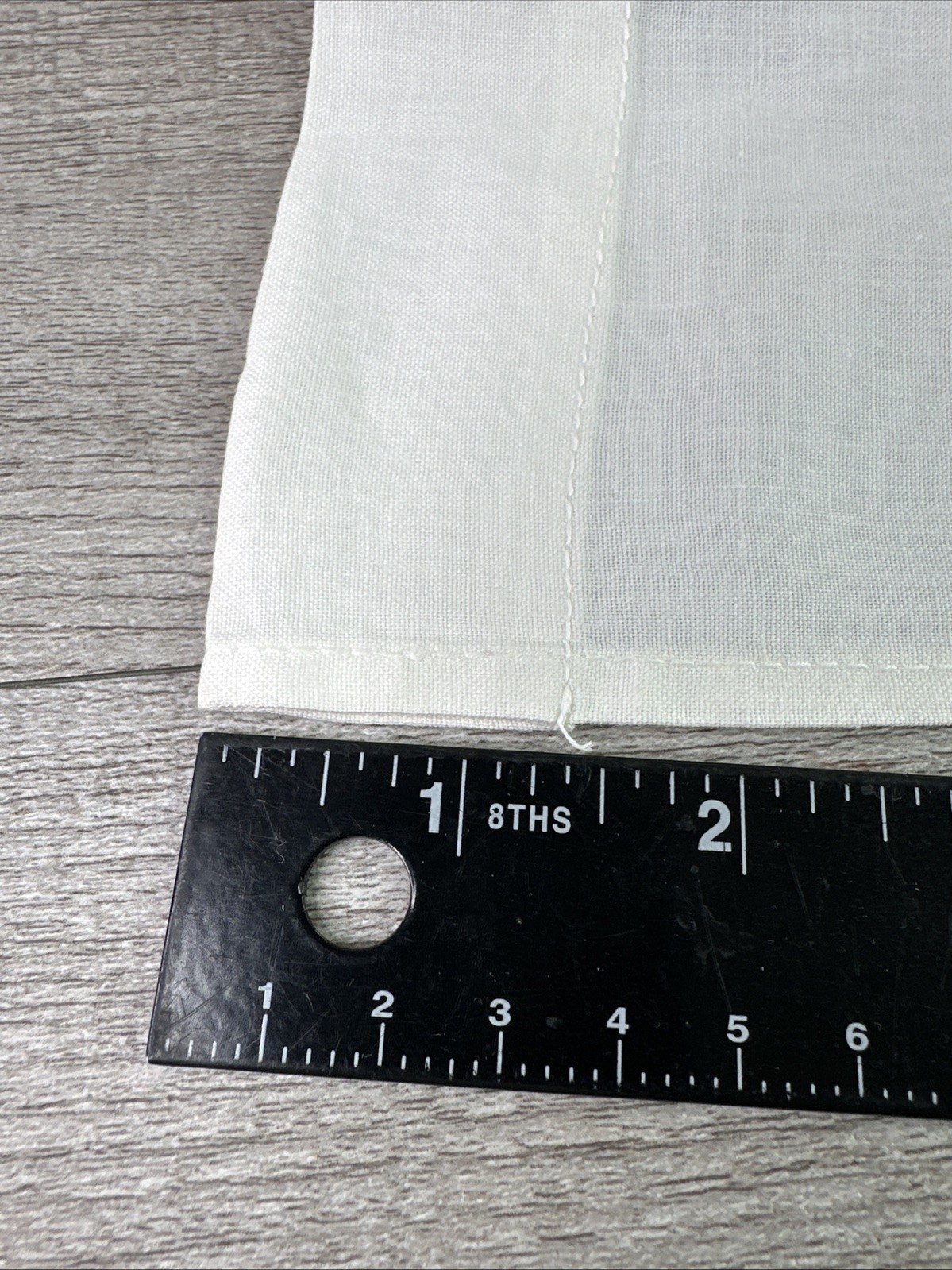 Lot of 4 Unbranded White Embroidered Curtains 1” Rod Pocket Floral 14” X 22”