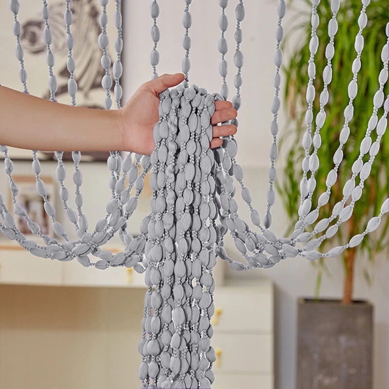 Lanter Curtains Courtyard Doors And Beaded Tassel Door Curtains Salon Decoration