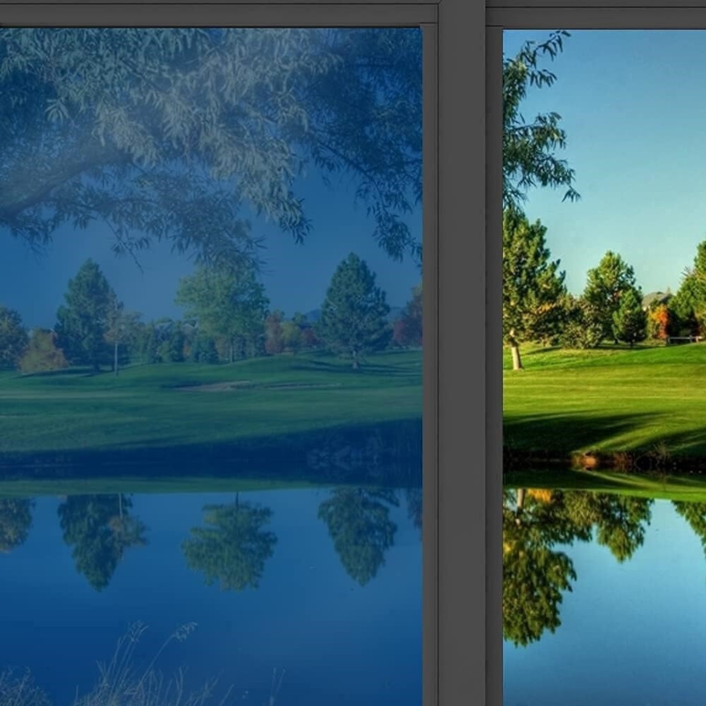 One Way Mirror Tint Window Film Privacy Protect Uv Reflective Sun Block For Home