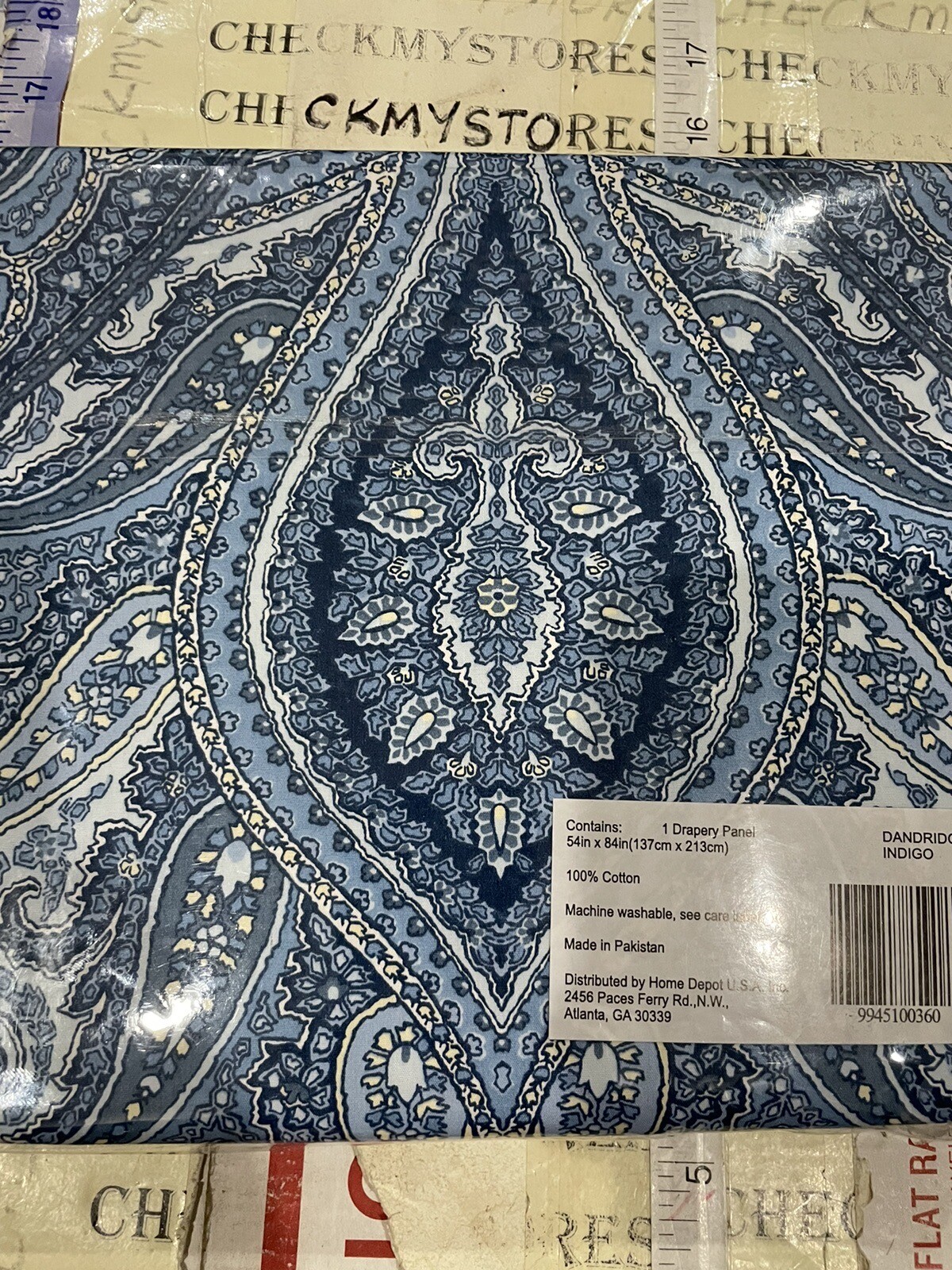 Home Decorators Collection Semi-Opaque Dandridge 84 in. L Cotton Drapery Panel