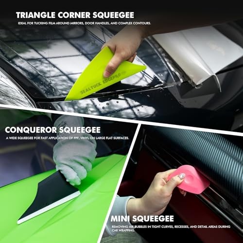 Window Tint Kit, Car Window Tint Tools Kit Vinyl Wrap Tool with 500ml