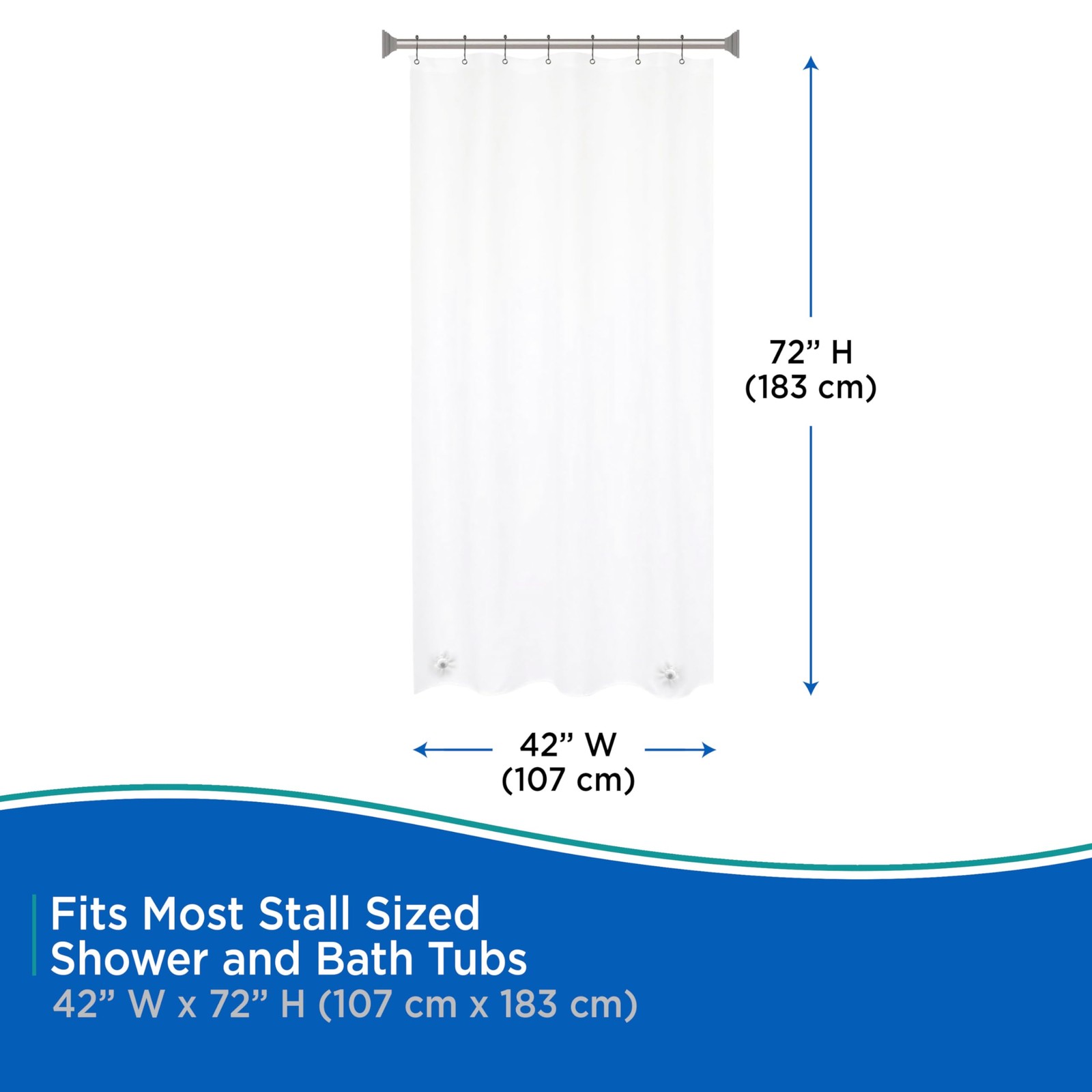 Kenney KN61147 Medium Weight 5 Gauge 42″W x 72″L (Pack of 1), Clear