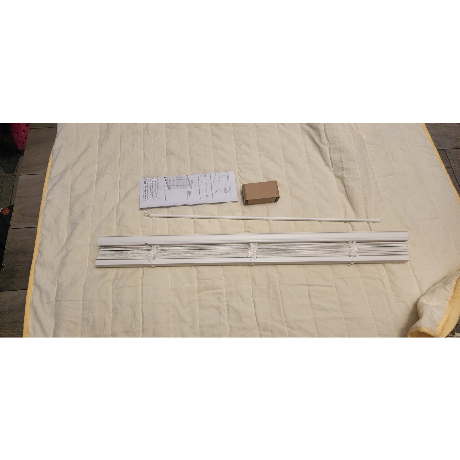 Mainstays 1″ Cordless Vinyl Light Filtering Mini Blinds, White, 34″ W x 64″ L