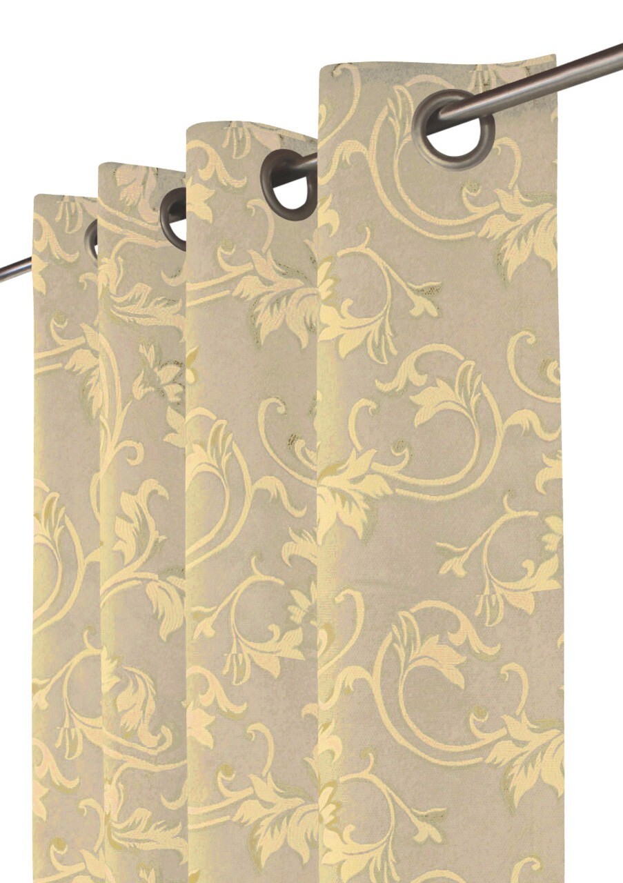 Drapery Panel – Off White / cream- Rayon/Polyester- 55″ Inches W-MLK