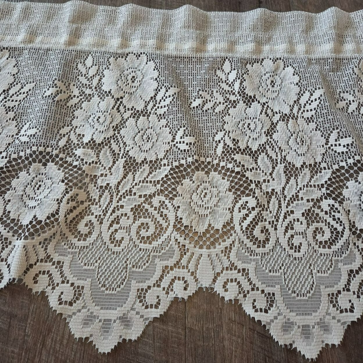 Rustic Crochet Curtain Window Valance (1) Lace Unbranded Accent