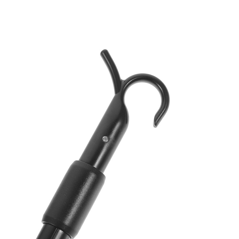 Black Curtain Pull Rod 60CM Retractable Aluminum Alloy for Home Drapes
