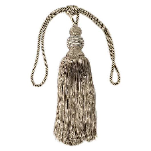 Bedazzle Tassel Window Curtain Tie Back in Gold