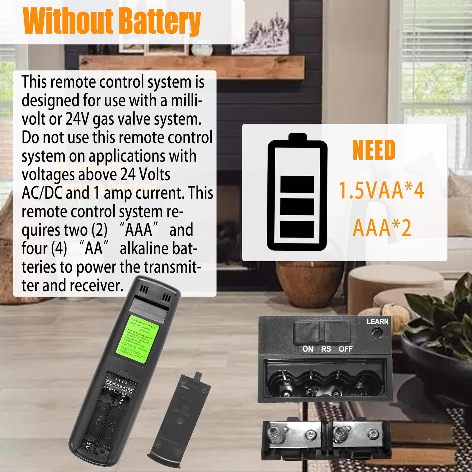 Upgraded Fireplace Remote Control Kit,with Skytech Majestic Ambient Empire Mo…