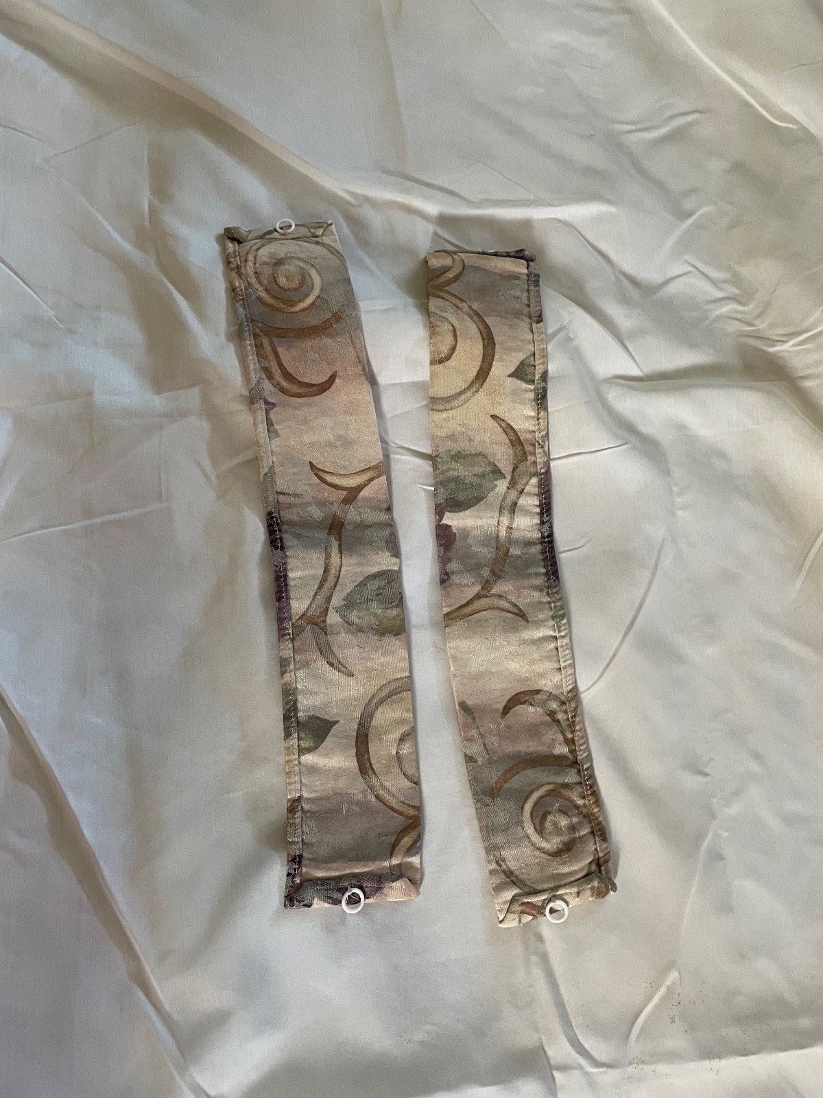 4 pce Croscill Chambord Cassis Original Matte Drapes Purple Rose Roses 80″L