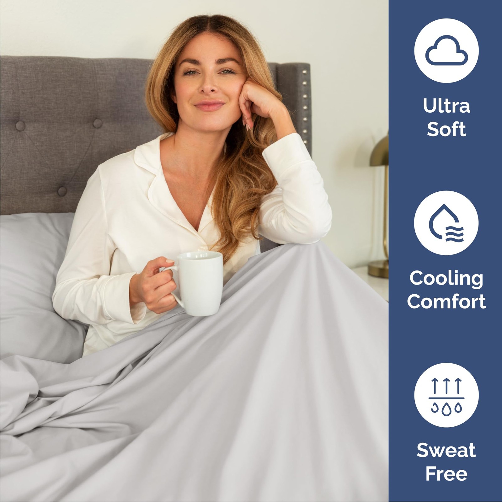 Queen Size 4 Piece Sheet Set – Comfy Breathable & Queen, 04 – French Grey