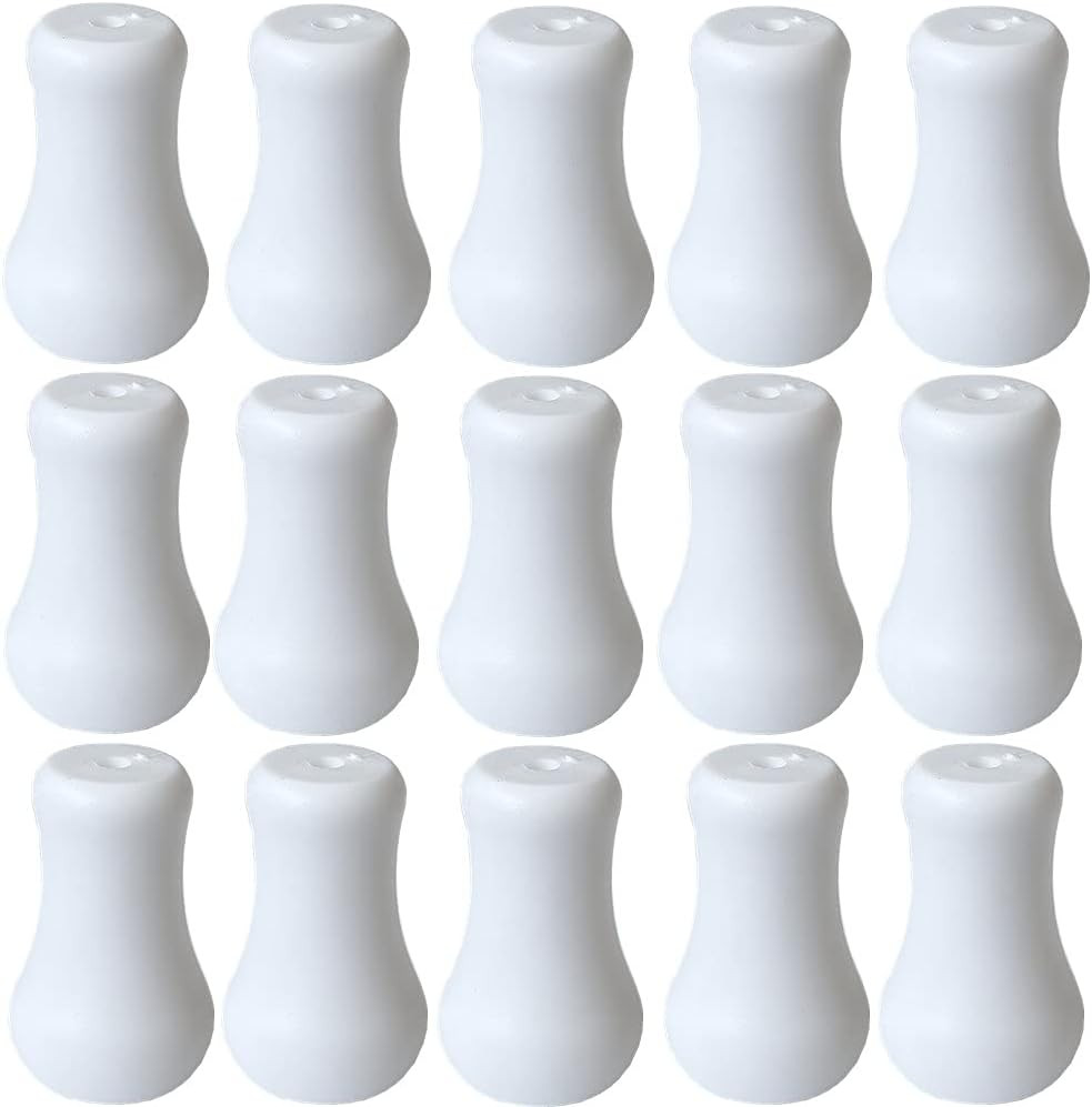 20Pcs White Plastic Cord Tassel Window Blind Cord Knobs Drops Pull End for Roman