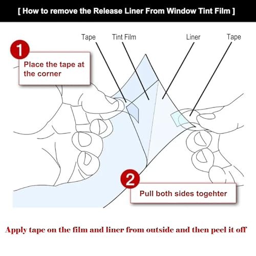 Car Window Tint Film – 5% 20% 35% 50% VLT Options, UV & Heat 24in x 15ft 5%vlt