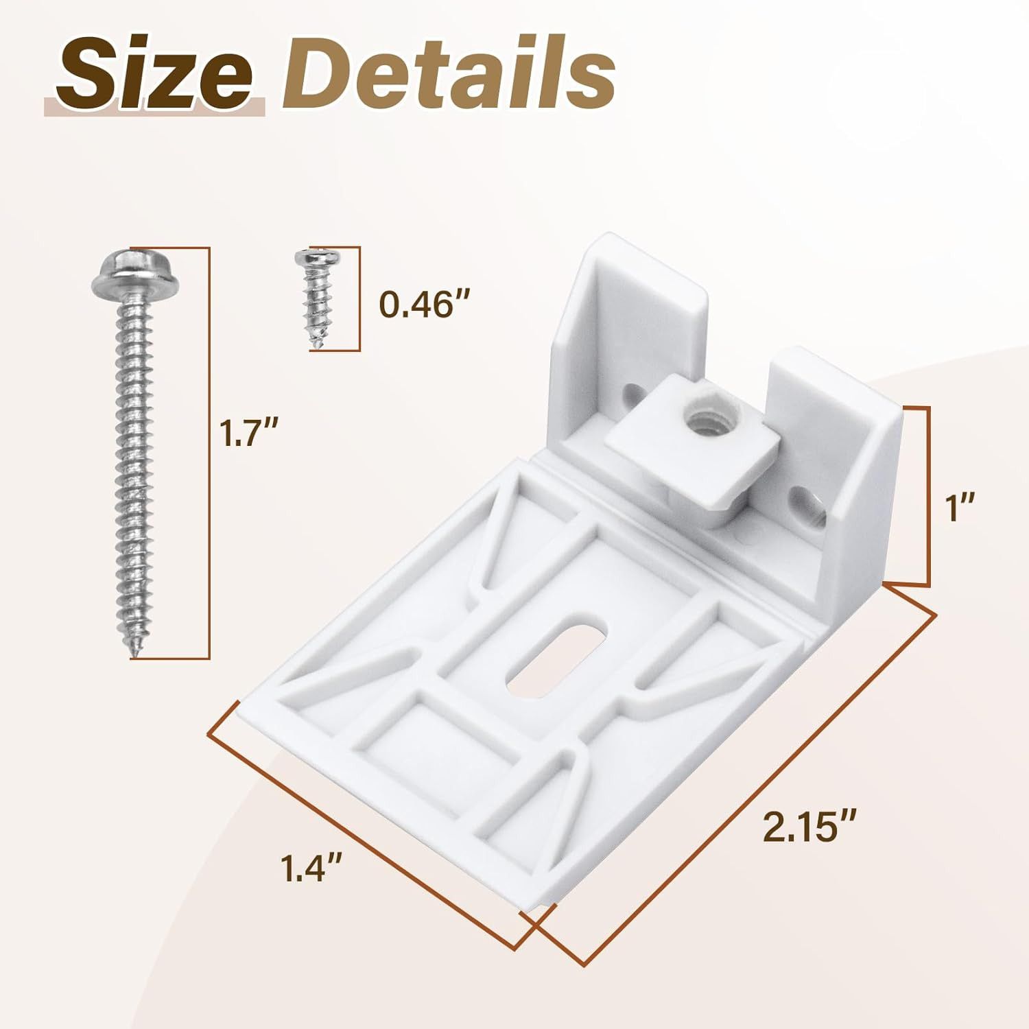 3/4″ Blinds Shade Brackets Blind Clips Replacement Parts for Hunter Douglas Duet