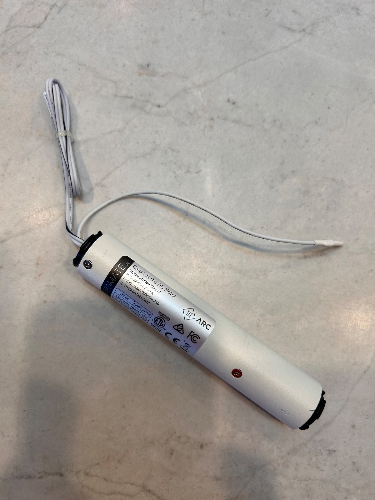 ROLLEASE AUTOMATE ARC Cord Lift Motor MTDCRF-CL-0.6-50-A for Motorized Shades