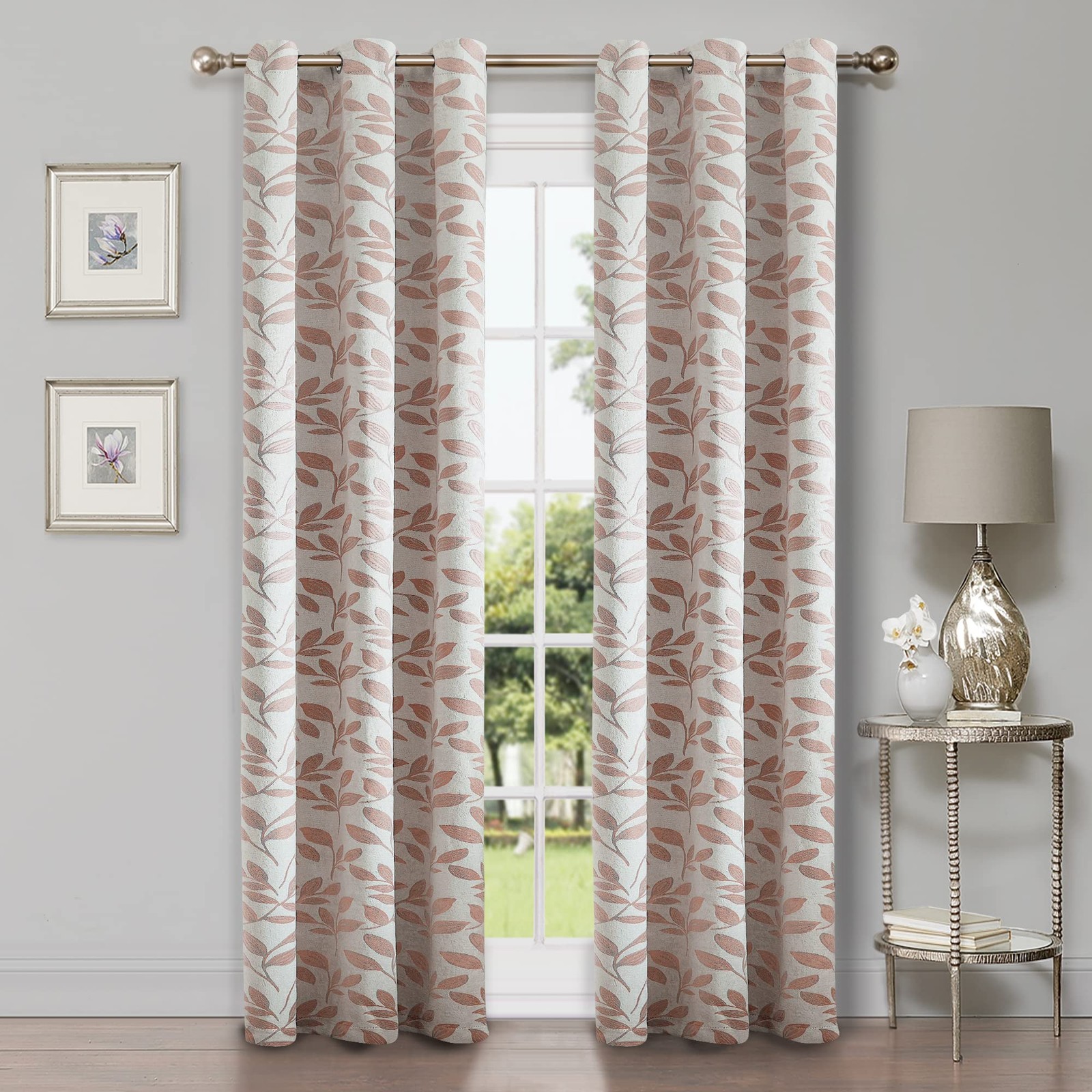 Blackout Curtains, Room Darkening Window Accent for Bedroom, Sun Blocking, Therm