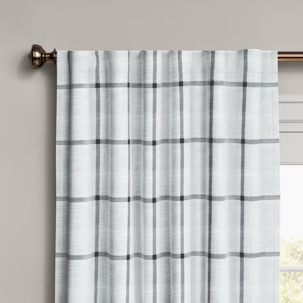 1pc 50″x108″ Blackout Window Curtain Panel Gray – Threshold