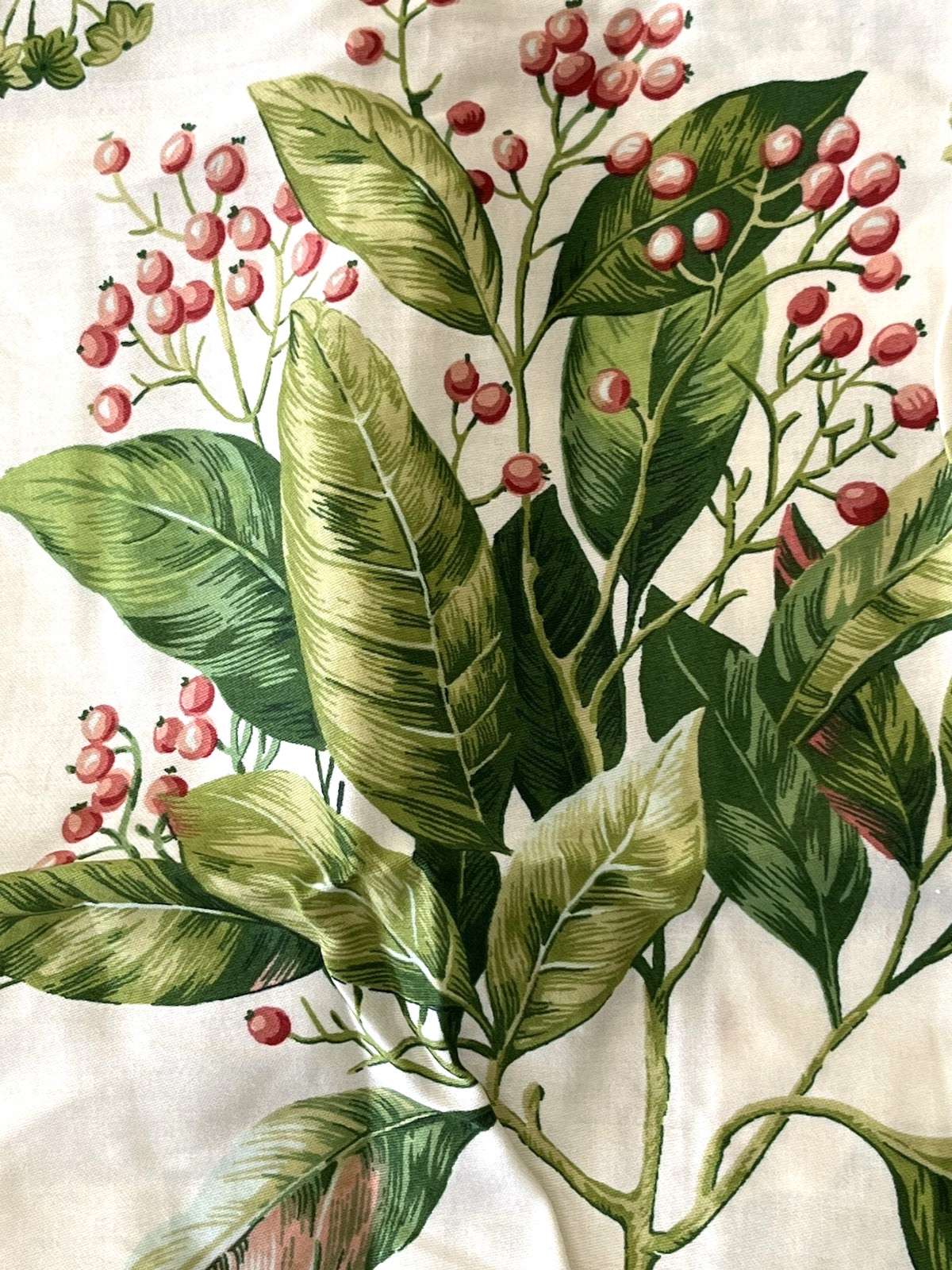2 Vtg Waverly Williamsburg Floral Button Pleated Valances Botanical 19” X 48”