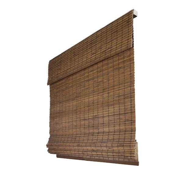 Chicology Cordless Light Filter Natural Woven Bamboo Roman Shade – Moose
