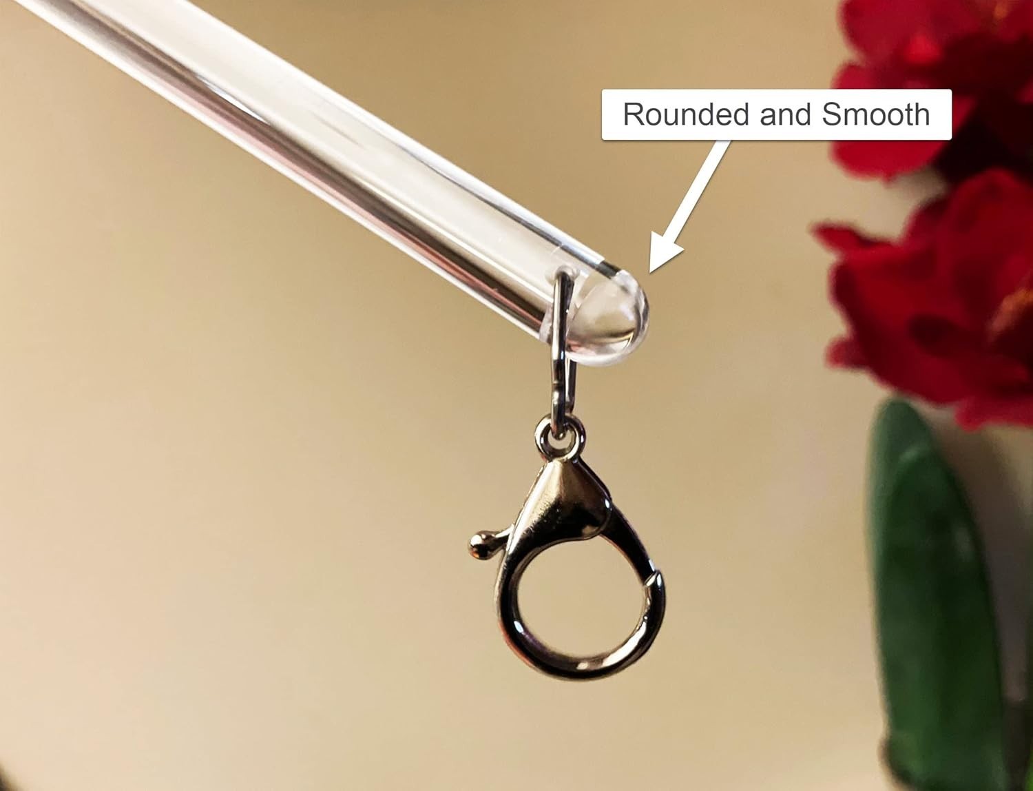24 inch 4 Pack All Clear Acrylic Curtain Pull Wand – Clear Curtain Wand – Inv…