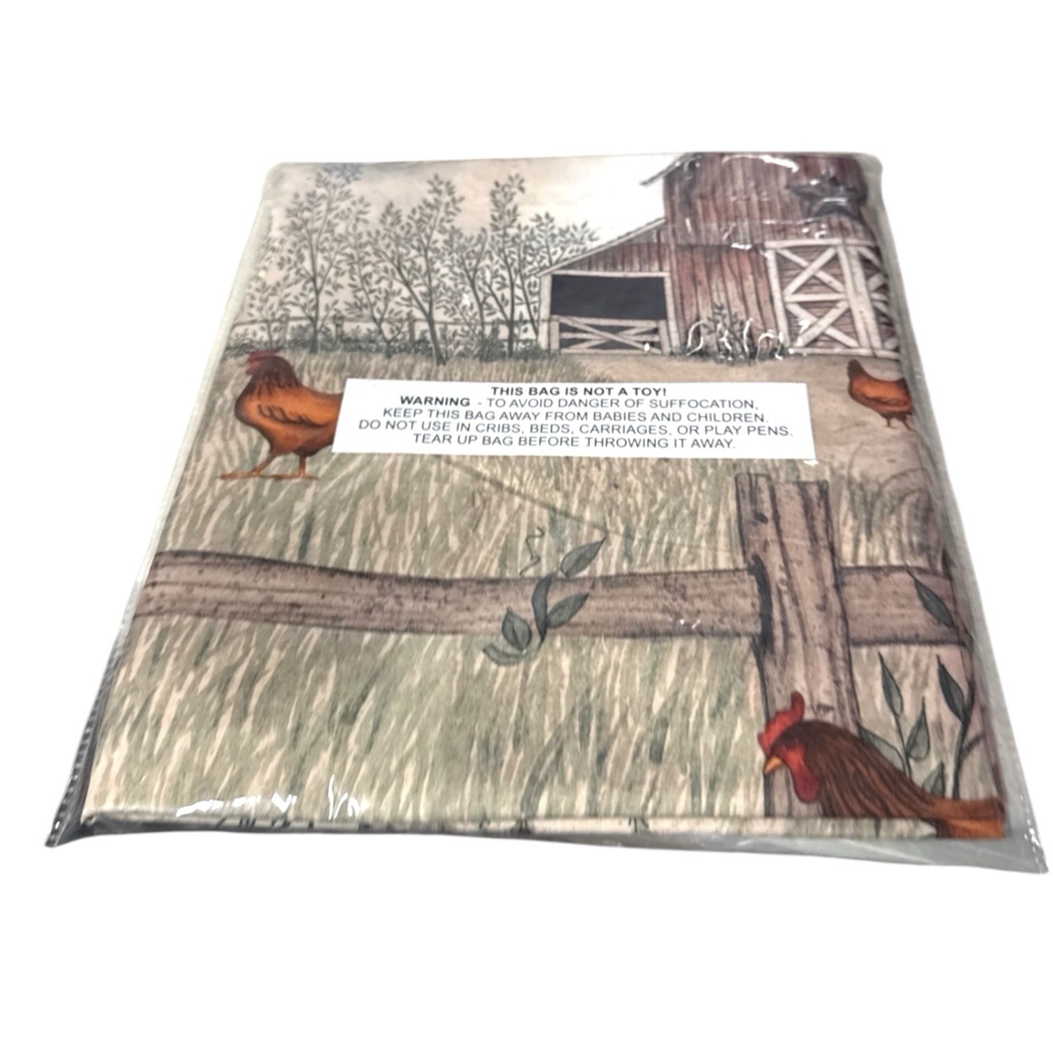 Avanti Linens Farm Ruffled Valance Curtains by Linda Spivey 60” L x 18” W New