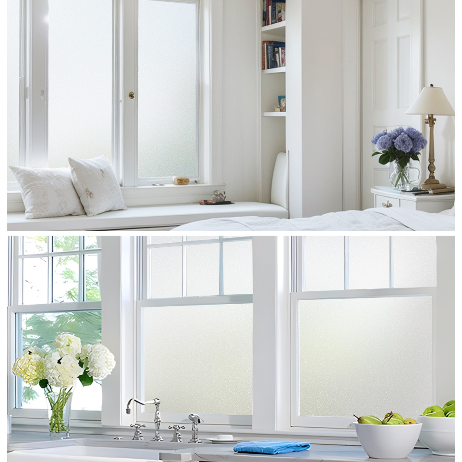 23.6″×78.7″ Glass Film Static UV Blocking Window Clings Privacy Film Decorative
