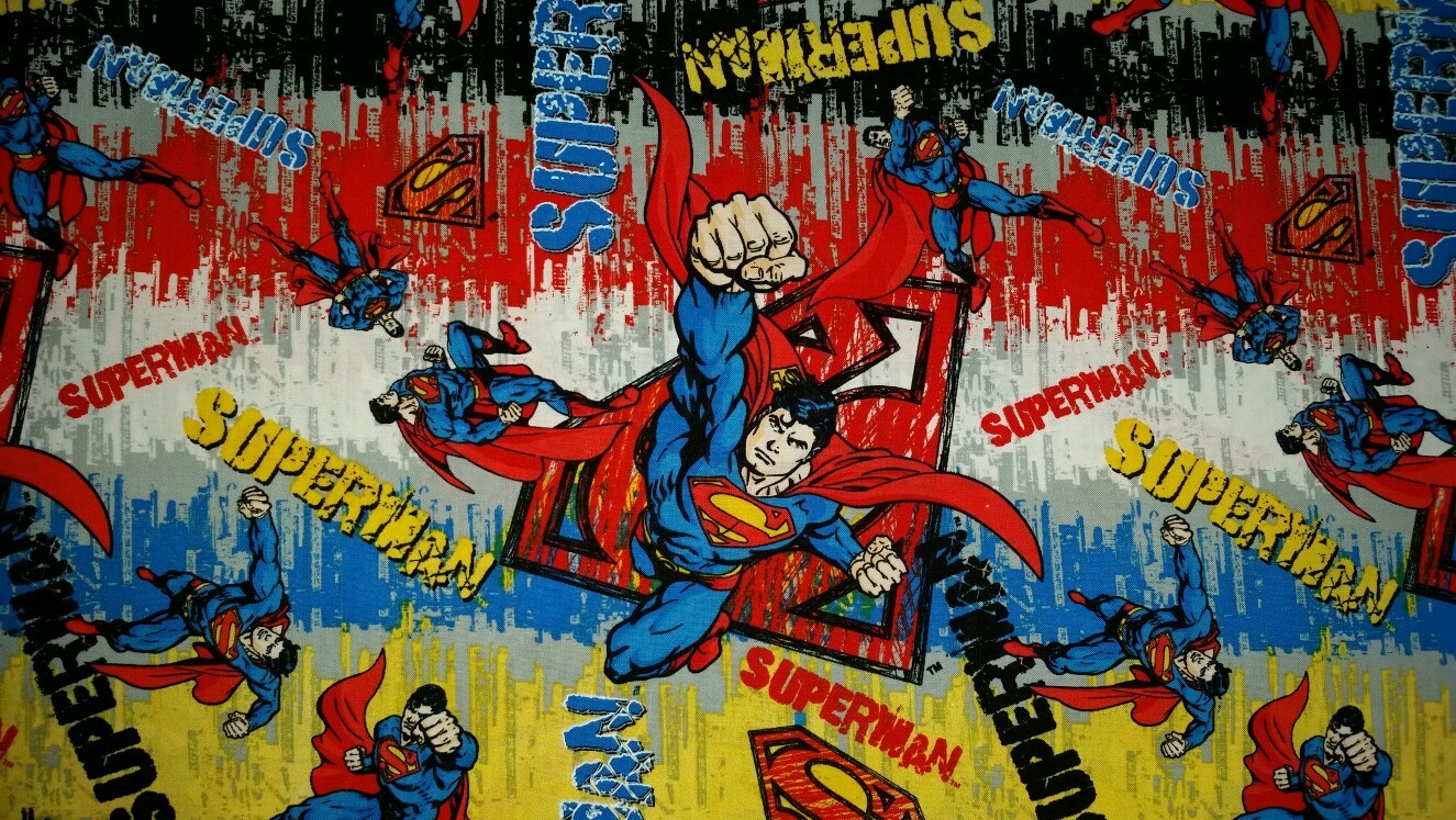 LINED WINDOW VALANCE CURTAIN 42×10 DC COMICS SUPERMAN S LOGO HERO JUSTICE LEAGUE