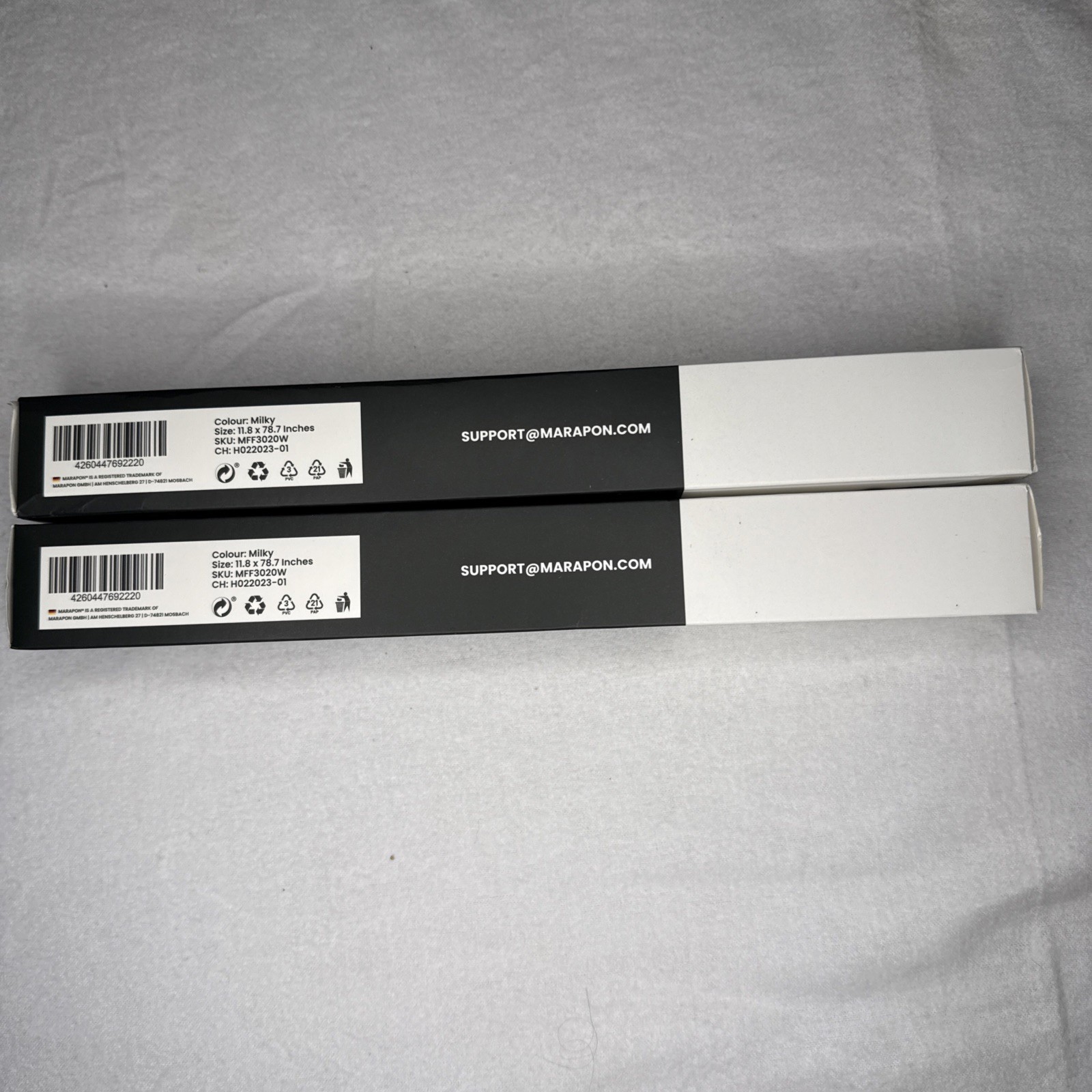 2 rolls Window Privacy Film Milky Glass Static Cling 17.5 x 78.7 Inch each