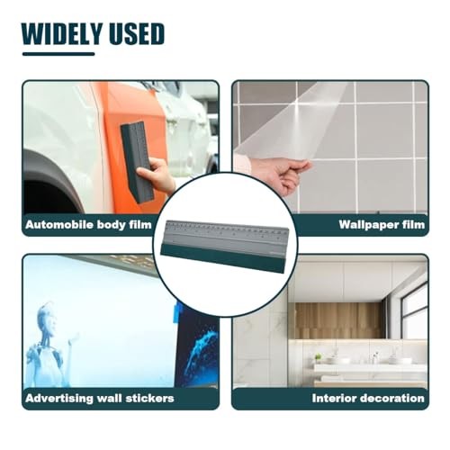 Vinyl Wrap Squeegee, Window Tint Squeegee Installation Tool with Ruler 10 Inch
