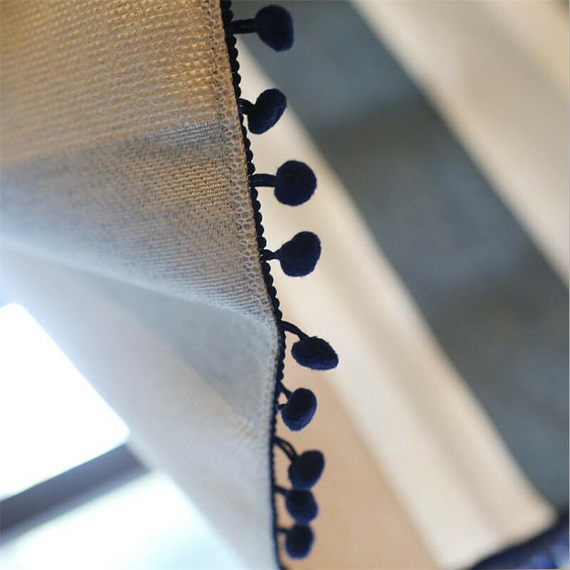 Stripes Short Curtain for Kitchen Cabinet Door Window Drape Valance Treatment