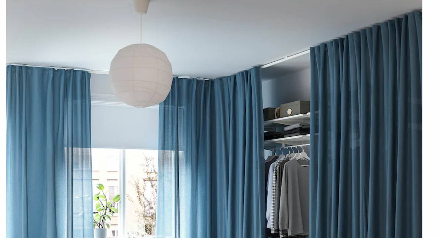 IKEA VIDGA Glider Curtain sliding Gliders and hooks 24 X Pack 702.607.68 White